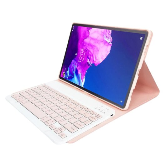 Capa Tablet Royal Bailey LX110 Bluetooth Teclado Lenovo Tab P11 11" Rosa