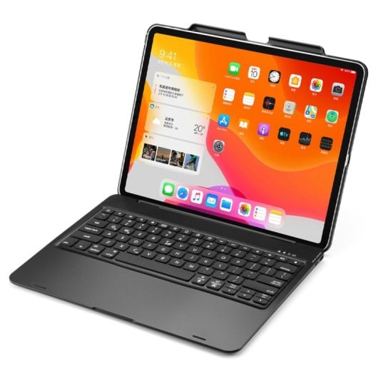 Royal Bailey F129s Funda Con Bluetooth Teclado Para Ipad Air 13(2024)/ipad Pro 12.9(2022/2021/2020/2018) Negro