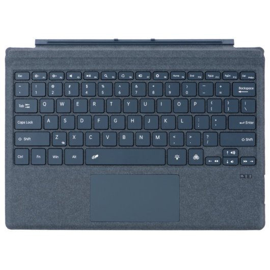 Royal Bailey 1089d Funda Con Bluetooth Teclado Para Surface Pro 3/pro 4/pro 2017/pro 6/pro 7 Azul