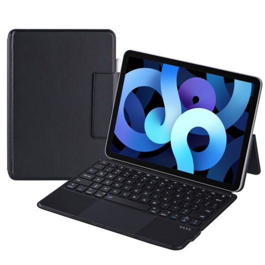 Royal Bailey J3125-6-1 Funda Con Bluetooth Teclado Para Ipad Air 11(2024)/ipad Air 5 10.9(2022)/ipad Air 4 10.9(2020)/ipad Pro 11(2022/2021/2020/2018) Negro