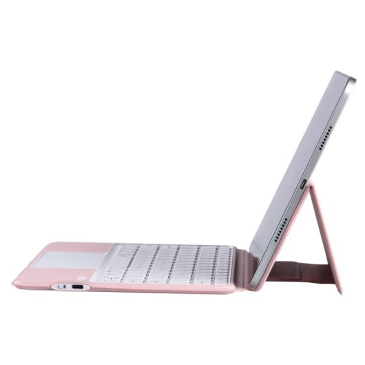 Royal Bailey J3125-6d Funda Con Bluetooth Teclado Para Ipad Air 11(2024)/ipad Air 5 10.9(2022)/ipad Air 4 10.9(2020)/ipad Pro 11(2022/2021/2020/2018) Rosa