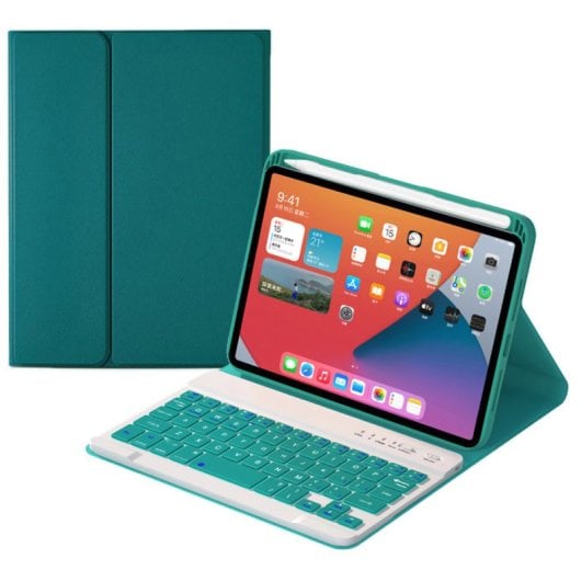Royal Bailey Hk509 Funda Con Bluetooth Teclado Para Ipad 9.7" Verde