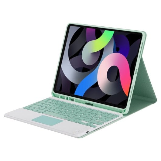 Royal Bailey Ps131c Funda Con Bluetooth Teclado Para Ipad Air 13(2024)/ipad Pro 12.9(2022/2021/2020/2018) Verde