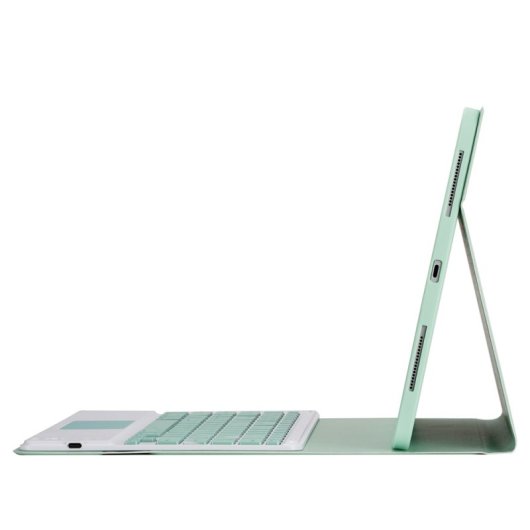 Royal Bailey Ps131c Funda Con Bluetooth Teclado Para Ipad Air 13(2024)/ipad Pro 12.9(2022/2021/2020/2018) Verde