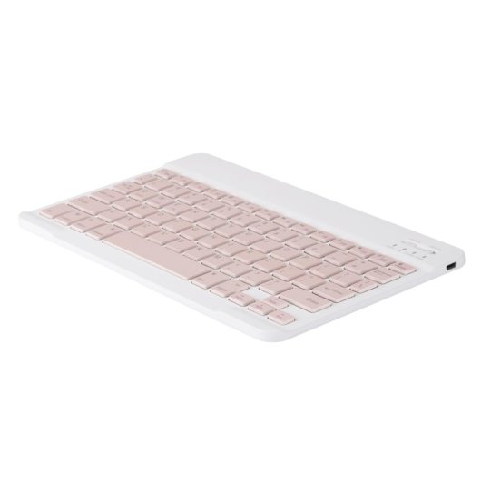 Royal Bailey Ps45c Funda Con Bluetooth Teclado Para Ipad Mini 1/2/3/4/5 Rosa