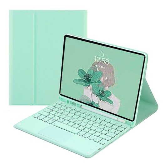 Royal Bailey Ts12c Funda Con Bluetooth Teclado Para Ipad 10.2(2021/2020/2019)/ipad Air 10.5/ipad Pro 10.5 Verde