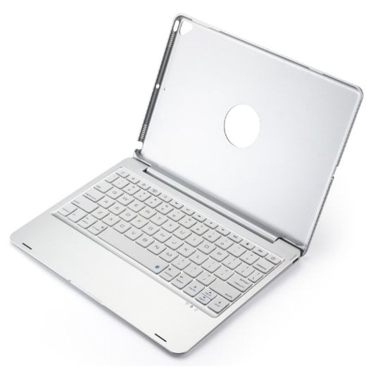 Royal Bailey F102b Funda Con Bluetooth Teclado Para Ipad 10.2(2021/2020/2019)/ipad Air 10.5/ipad Pro 10.5 Plata