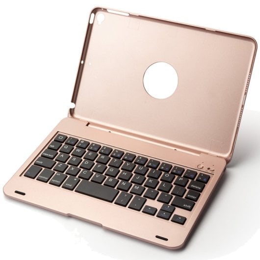 Royal Bailey F1+ Funda Con Bluetooth Teclado Para Ipad Mini 1/2/3/4/5 Rosa Rosa