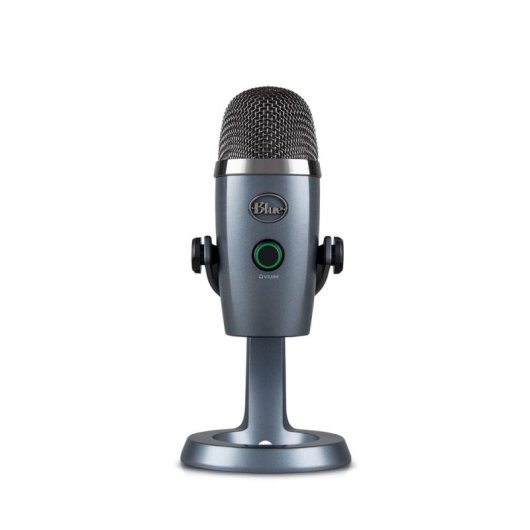 Microphone Logitech G Yeti Nano USB cardioïde et omnidirectionnel gris avec mute