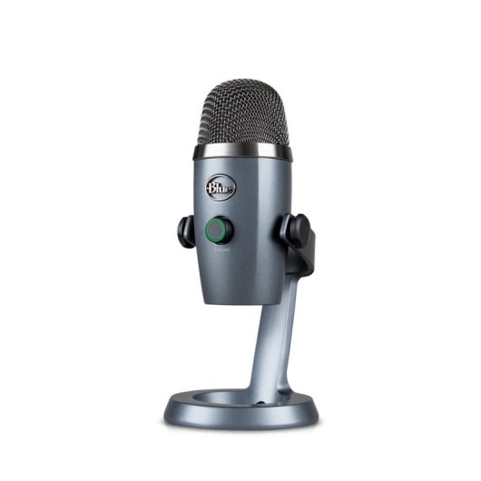 Microphone Logitech G Yeti Nano USB cardioïde et omnidirectionnel gris avec mute