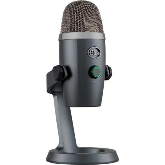 Microphone Logitech G Yeti Nano USB cardioïde et omnidirectionnel gris avec mute