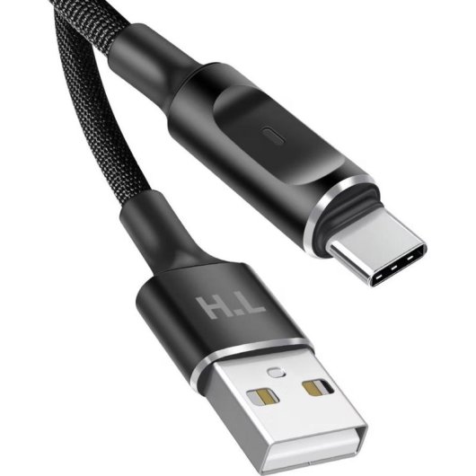 Cavo USB-A a USB-C Avizar con LED di Ricarica 1,5 m