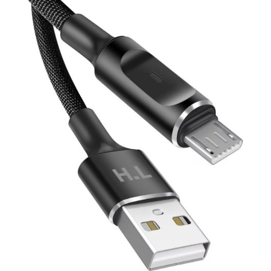 Cavo USB Avizar KBL-HL-LED-MICUSB 1,5 m Nylon Indicatore LED