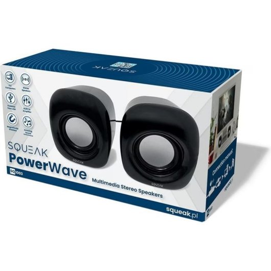 Altoparlanti Squeak PC USB e jack 3,5 mm 8W neri