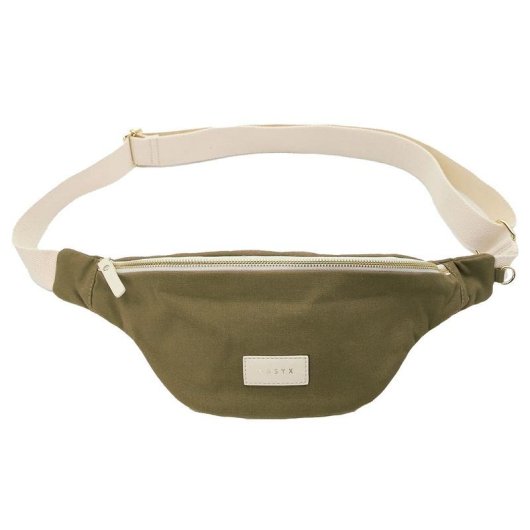 Sac banane CASYX FNP-M-CL-0007 en coton biologique kaki