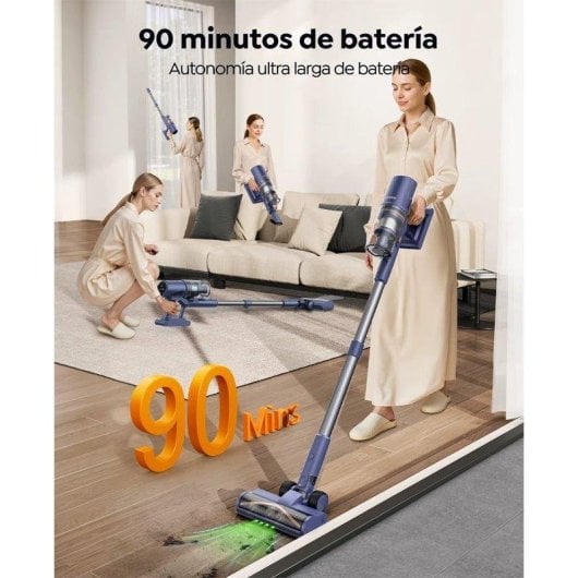 Aspirateur sans Fil Autrucker 75000pa 650W 90 min Batterie amovible