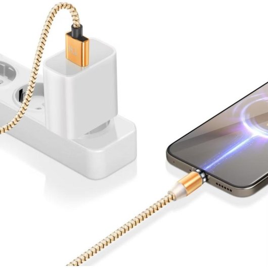 Cavo di ricarica 3-in-1 magnetico Avizar USB-A a USB-C/Lightning/Micro-USB