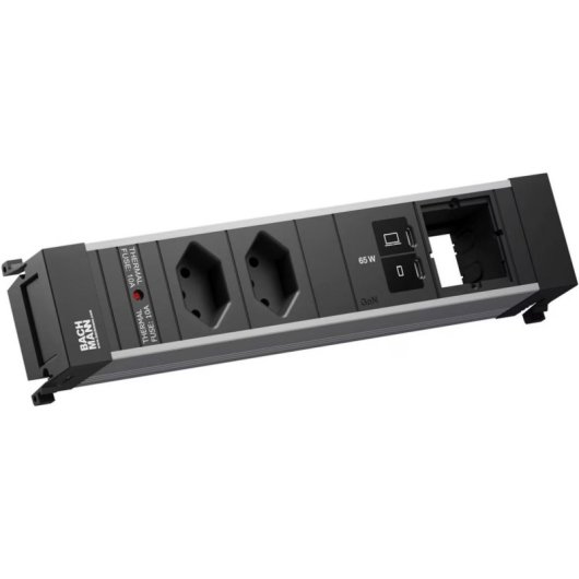 Steckdosenleiste Bachmann Power Frame 2 Steckplätze T13 USB-C ohne Schalter