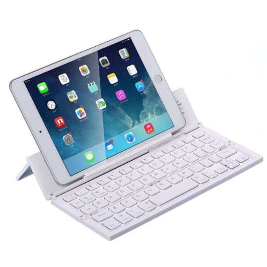 Tastiera Royal Bailey Zd038 Bluetooth ultrasottile leggera bianca QWERTY inglese