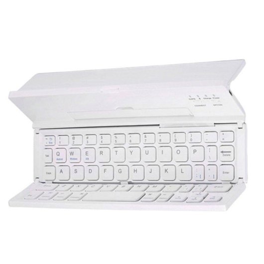 Tastiera Royal Bailey Zd038 Bluetooth ultrasottile leggera bianca QWERTY inglese