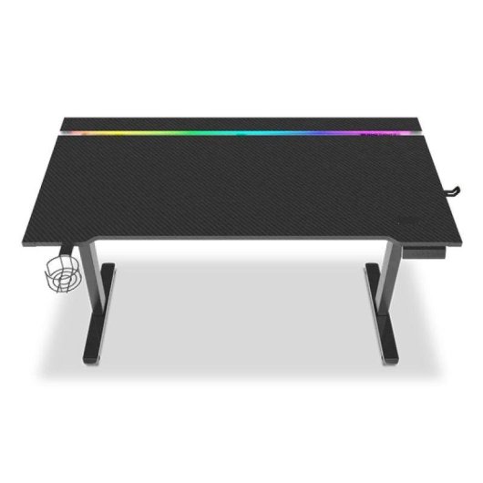 Scrivania Gaming Alpha Gamer Zorya 140cm Agglomerato Acciaio LED RGB