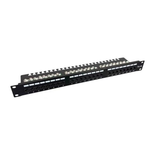 Panel de Parcheo Lanview LVR-CAT5E-UTP-LSA 24 Puertos Cat5e 1U