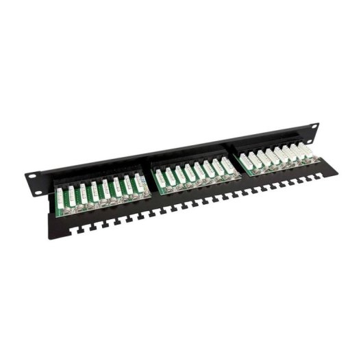 Panel de Parcheo Lanview LVR-CAT5E-UTP-LSA 24 Puertos Cat5e 1U