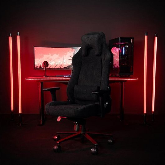 Gaming-Stuhl Arozzi Vernazza schwarz gepolstert 145 kg