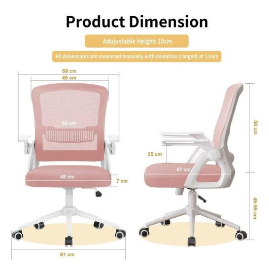 Chaise de bureau ergonomique Naspaluro Maille respirante