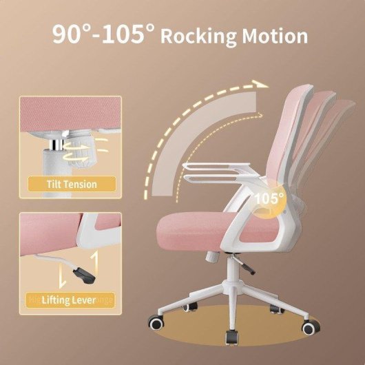 Chaise de bureau ergonomique Naspaluro Maille respirante