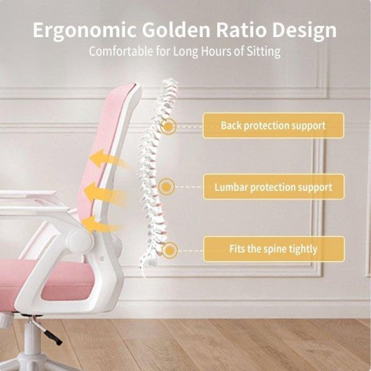Chaise de bureau ergonomique Naspaluro Maille respirante