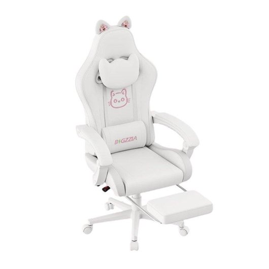 Silla Gaming para Niños Naspaluro Ergonómica Ajustable con Reposapiés