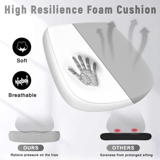 Sedia da Ufficio Ergonomica Naspaluro con Ruote Grigio