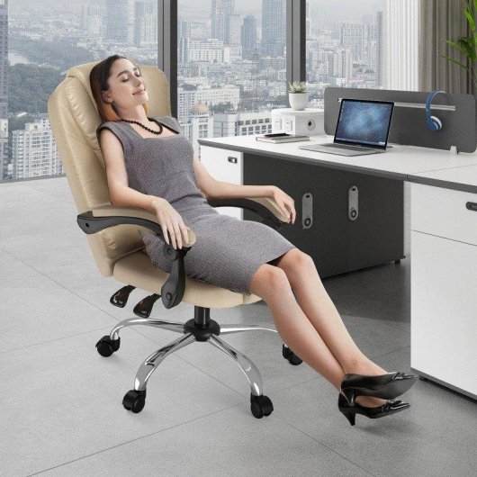 Chaise de bureau Naspaluro ergonomique réglable avec grand siège rembourré