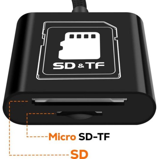 Lettore di schede LinQ USB-C compatto SD microSD