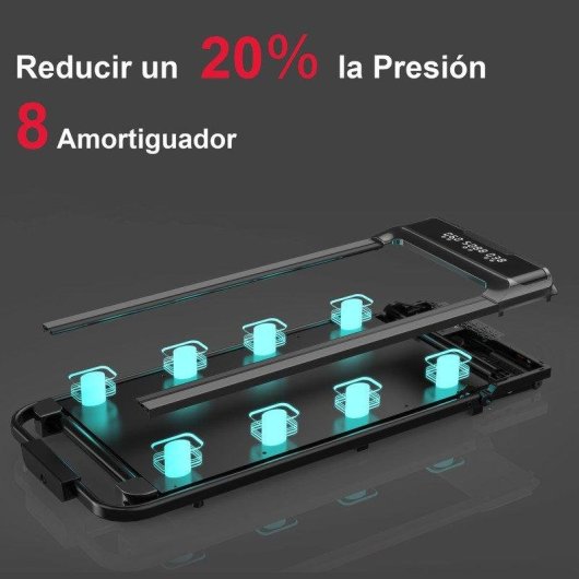 Cinta de correr plegable HomeFitnessCode 2,5 HP velocidad 1-10 km/h