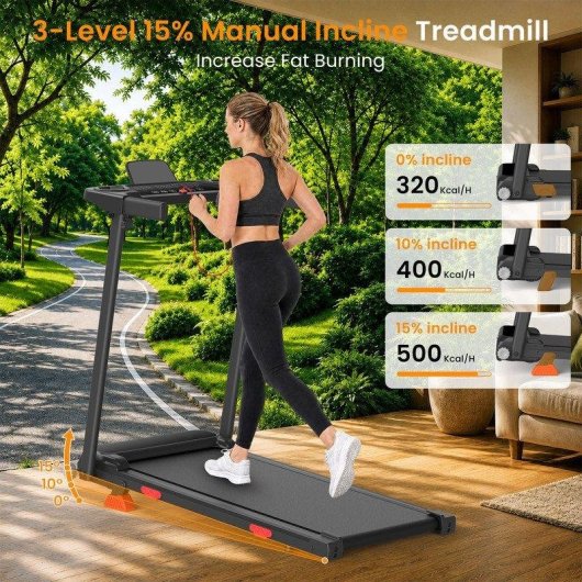 Cinta de Correr Plegable HomeFitnessCode 3.0 HP Inclinación 15% Bluetooth
