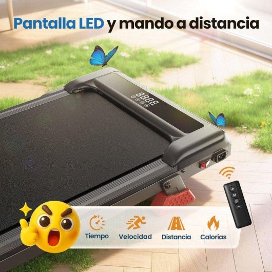 Cinta de correr HomeFitnessCode 3,0 CV motor sin escobillas 1-10 km/h inclinación 0-8%