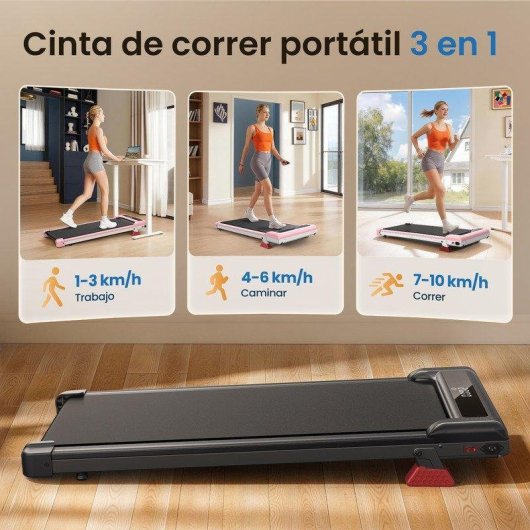 Cinta de correr HomeFitnessCode 3,0 CV motor sin escobillas 1-10 km/h inclinación 0-8%