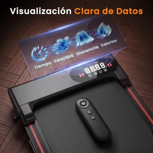 Cinta de correr HomeFitnessCode Walking Pad Negro con motor silencioso 2,5 HP e inclinación ajustable