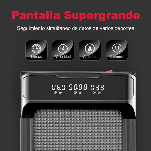 Cinta de correr HomeFitnessCode 2,5 HP 10 km/h plegable con pantalla