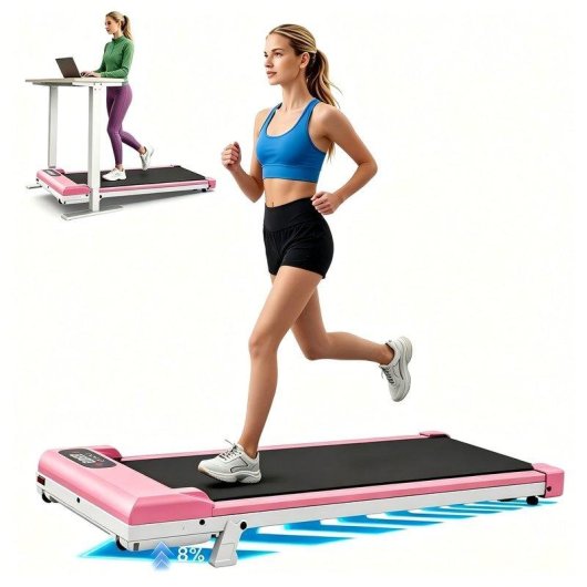 Cinta de correr HomeFitnessCode Walking Pad Rose motor 2,5 HP inclinación 8%