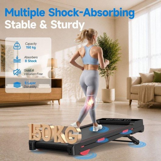 Cinta de correr HomeFitnessCode Inclinación Automática 15% 2,5 HP Pantalla LED
