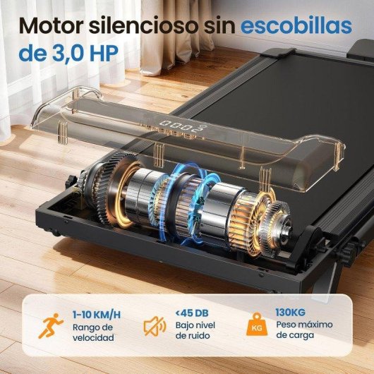Cinta de Correr Plegable HomeFitnessCode 3.0 HP Inclinación 0-8%