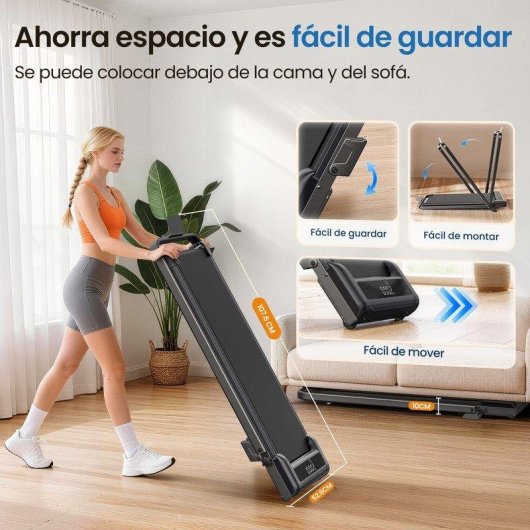 Cinta de Correr Plegable HomeFitnessCode 3.0 HP Inclinación 0-8%
