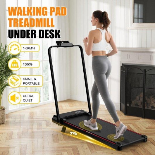 Cinta de correr HomeFitnessCode 4 en 1 plegable inclinación 7%