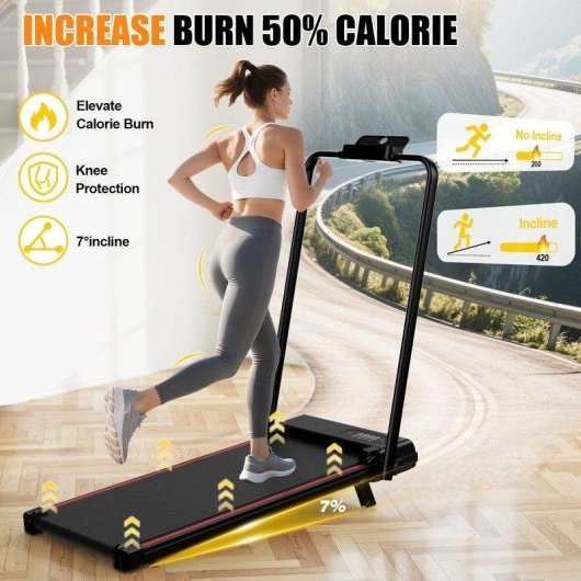 Cinta de correr HomeFitnessCode 4 en 1 plegable inclinación 7%