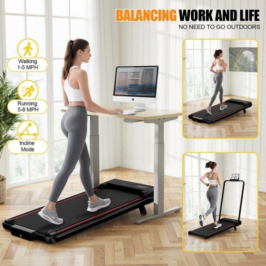 Cinta de correr HomeFitnessCode 4 en 1 plegable inclinación 7%