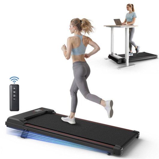 Cinta de correr HomeFitnessCode 4 en 1 7% inclinación 2,5 CV velocidad 1-8 km/h 130 kg