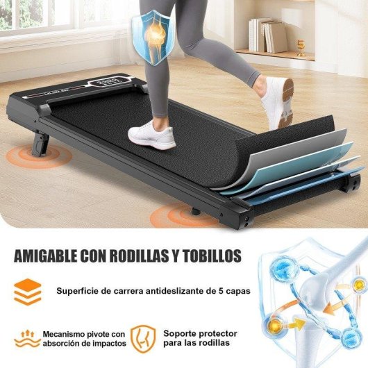 Cinta de Correr HomeFitnessCode Multifunción Inclinación 7% Velocidad 1-8 km/h Mando a Distancia